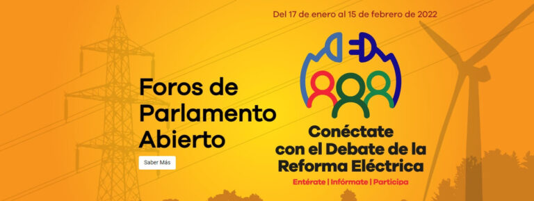 Inicia Parlamento Abierto para la Discusión de la Reforma Eléctrica