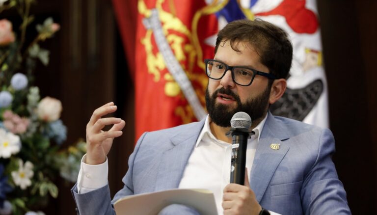 Gabriel Boric en el Senado de México