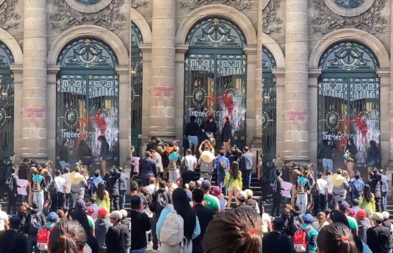 Manifestantes Trans intentan irrumpir en el Congreso de Ciudad de México