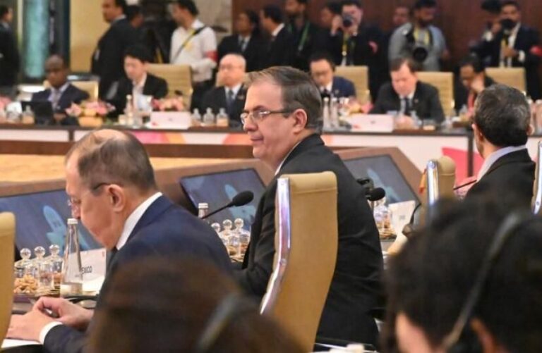 En el marco del G20 Canciller mexicano pide frenar tráfico internacional de armas