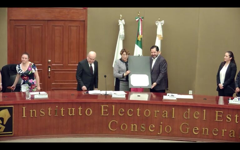 Recibe Delfina Gómez, constancia de mayoría, como ganadora de la elección por la gubernatura 2023 en el Estado de México