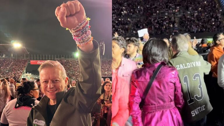 Arturo Zaldívar intercambia pulseritas en el concierto de Taylor Swift 