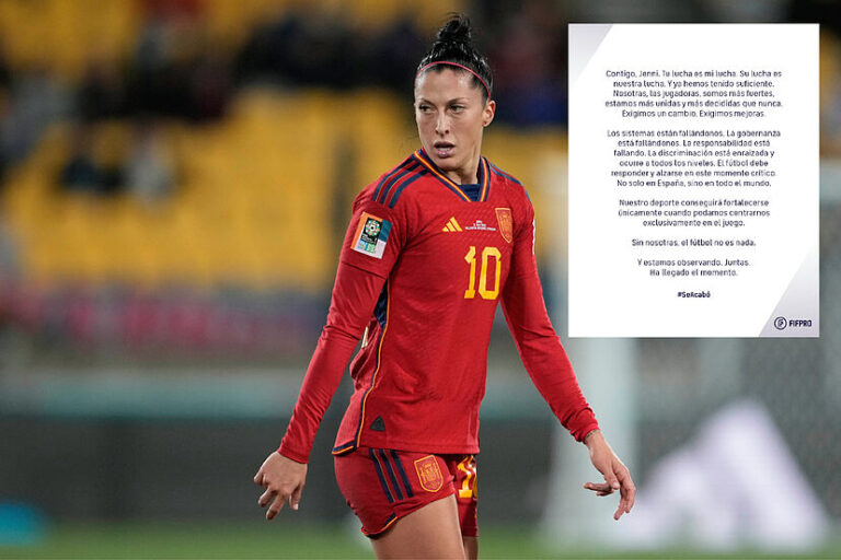 FIFPro se solidariza con Jenni Hermoso, la futbolista que fue besada a la fuerza por Luis Rubiales