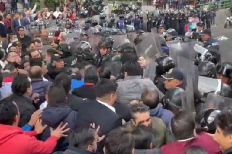 Continúan enfrentamientos y protestas por trabajadores del poder judicial