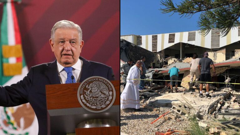 AMLO lamenta la muerte de 10 personas en iglesia