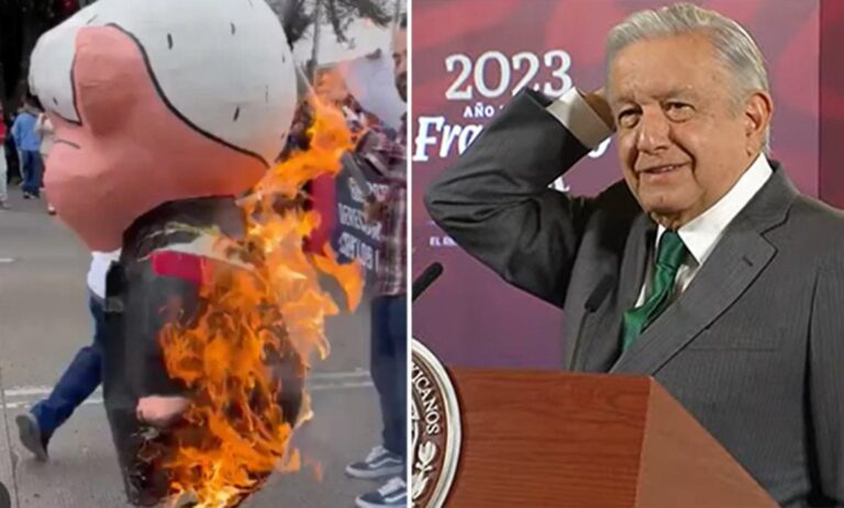«No me importa que quemen piñatas» AMLO