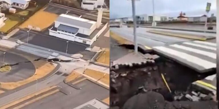 ¡Cuidado! Por temblores se abre enorme grieta en Islandia