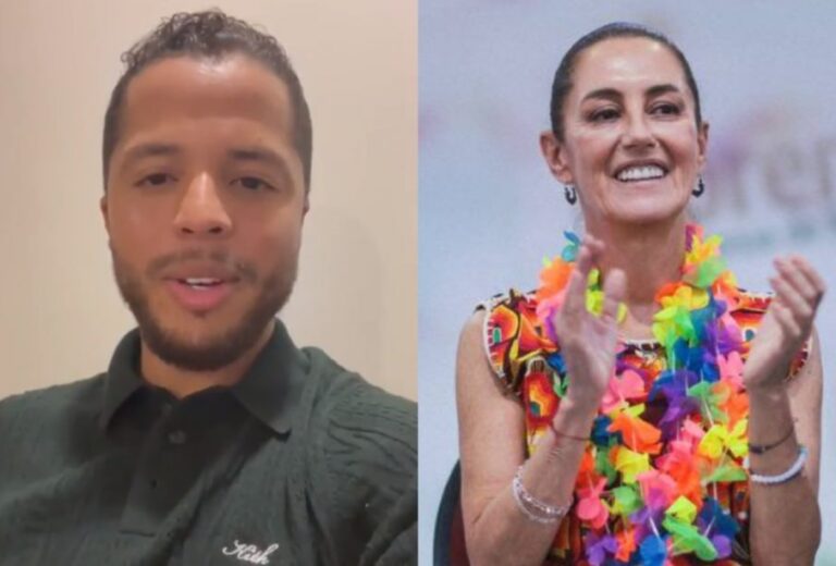 «Va a ser la primer presidenta de este país» Giovani Dos Santos apoya a Sheinbaum