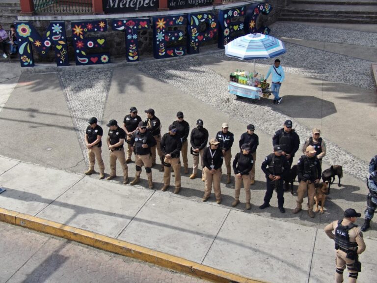 Metepec implementa operativo especial por fiestas decembrinas