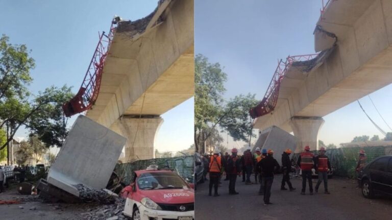 Colapsa estructura del Tren Interurbano en la CDMX (video)