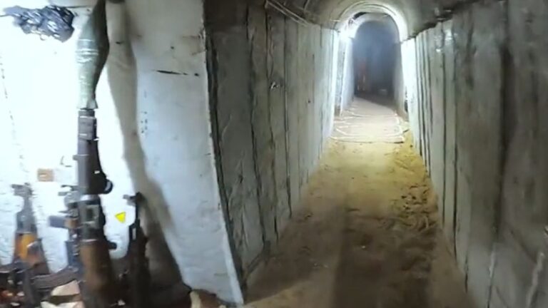 Ejército de Israel muestra los túneles construidos por Hamás (video)