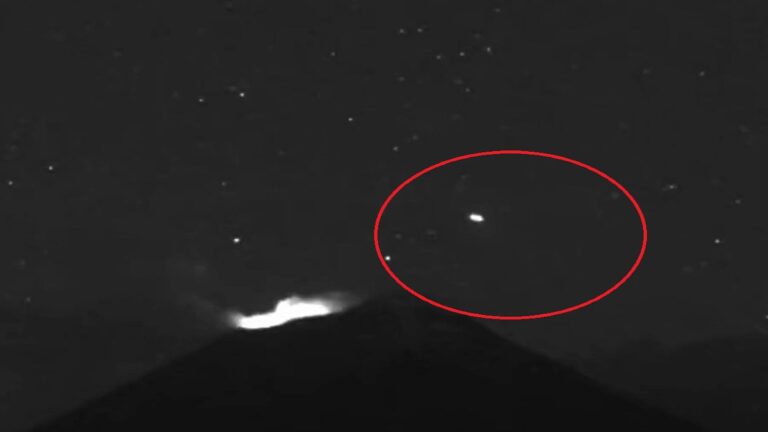 Se registran objetos no identificados sobrevolando el volcán Popocatépetl