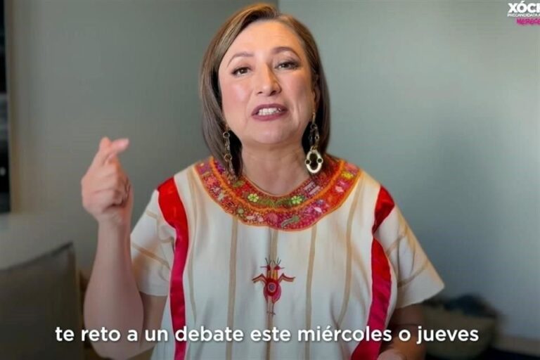 Xóchitl Gálvez reta a Claudia Sheinbaum a debate