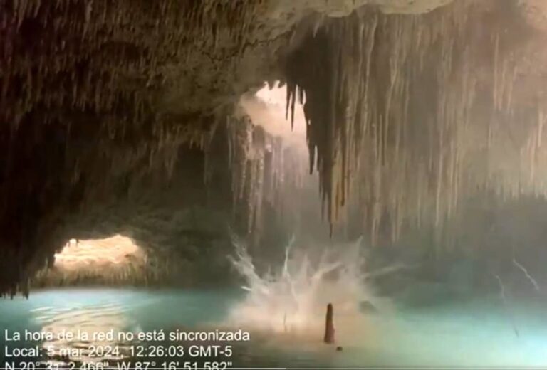 Denuncian perforación de cenotes en Quintana Roo para la construcción del Tren Maya (Video)