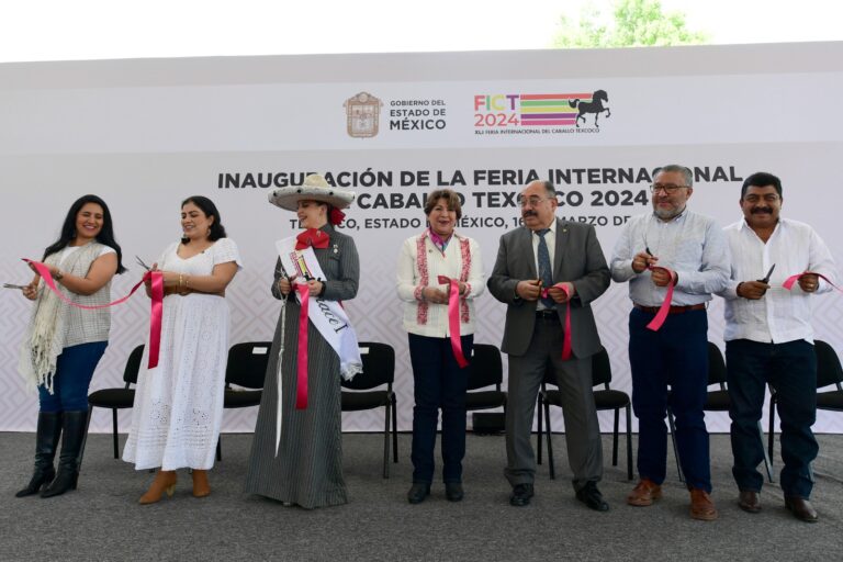 Inaugura gobernadora Delfina Gómez la Feria Internacional del Caballo de Texcoco 2024