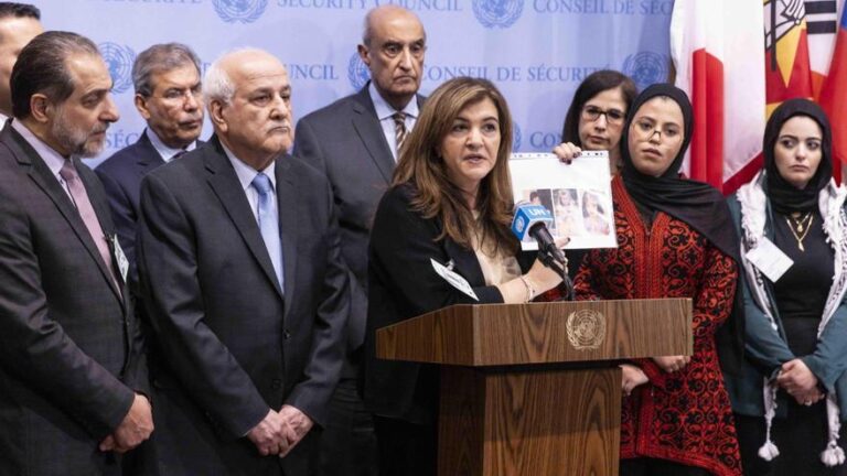 Familiares de las víctimas de Gaza exigen ante la ONU un alto al fuego permanente
