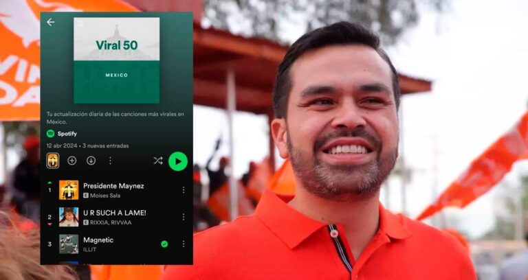 Candidato Álvarez Maynez, acusó al PRI de bajar canción «Presidente Maynez» de Spotify