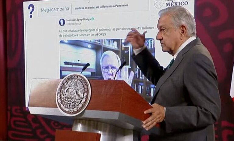 «Es una mentira colectiva» AMLO