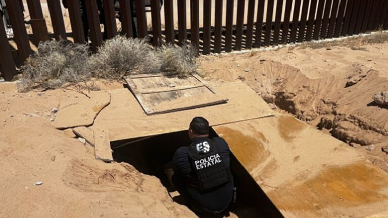 Sorprende nuevo narcotúnel bajo muro fronterizo entre México y Estados Unidos 