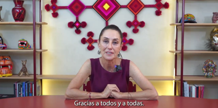 Falso que Sheinbaum admitió que cerrará todas las iglesias y quitará la propiedad privada (video)