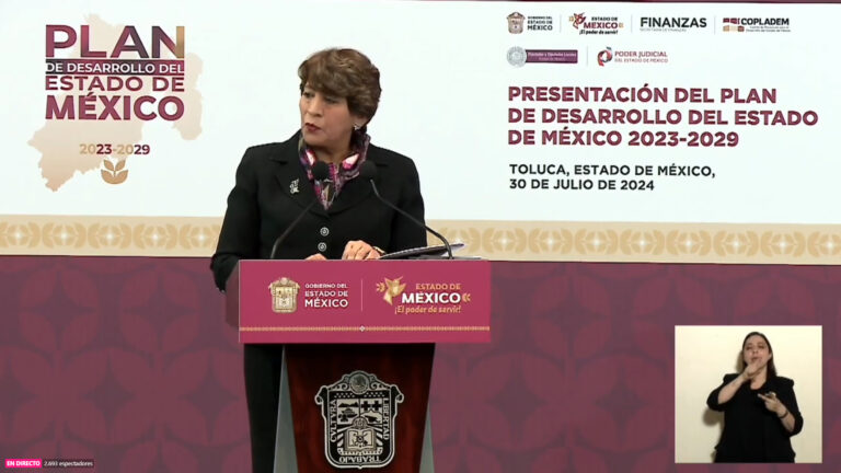 Gobernadora presenta Plan de Desarrollo del EdoMéx 2023-2029