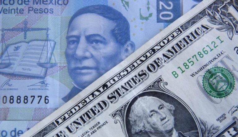 Peso mexicano sufre nueva caída ante desafíos económicos e inflación resistente