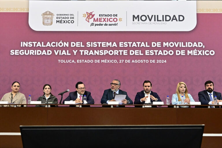 Estado de México instala nuevo sistema estatal de Movilidad, Seguridad Vial y Transporte