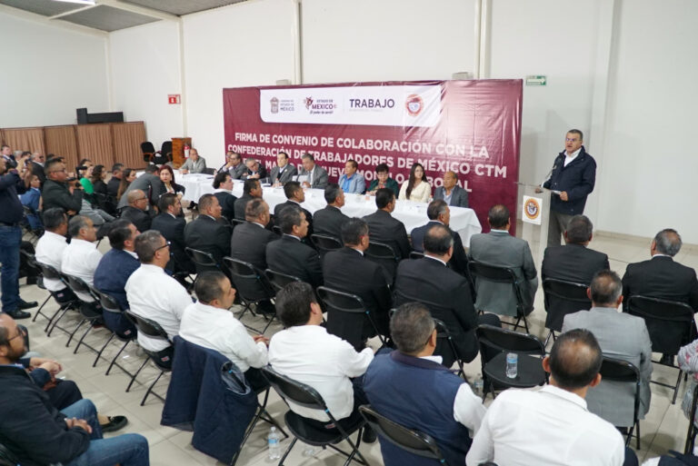 Confederación de Trabajadores de México se suma al gobierno progresista de la Maestra Delfina Gómez Álvarez