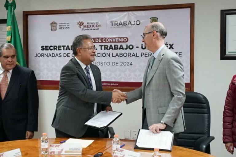 Secretaría del Trabajo y UAEMEX firman convenio para la resolución de conflictos laborales