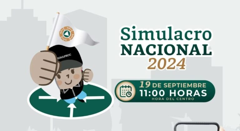 Todo listo para el Simulacro Nacional 2024