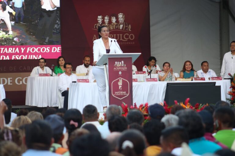 Abelina López presenta su tercer informe de Gobierno, resaltando la transformación de Acapulco