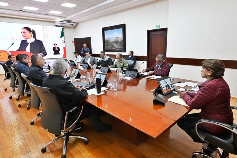 La Gobernadora Delfina Gómez refuerza estrategias de seguridad para reducir incidencia de homicidios