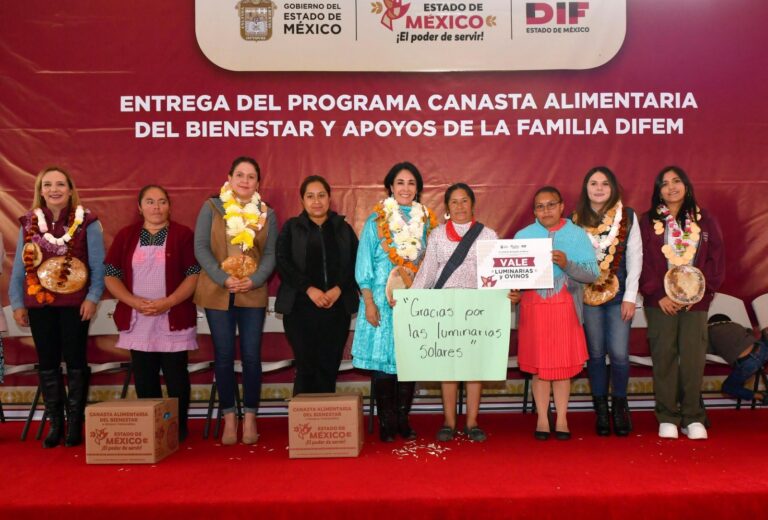 EdoMéx distribuye más de 350 mil apoyos alimentarios y fortalece el desarrollo comunitario 