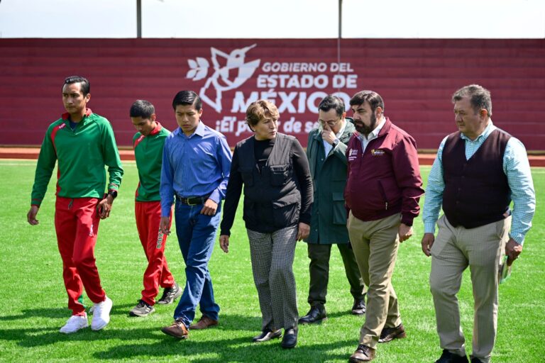 Gobernadora entrega Unidad Deportiva “Luis Camarena”, en Ocoyoacac
