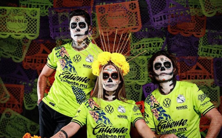 Club Puebla celebra el Día de Muertos con uniforme especial inspirado en tradiciones mexicanas