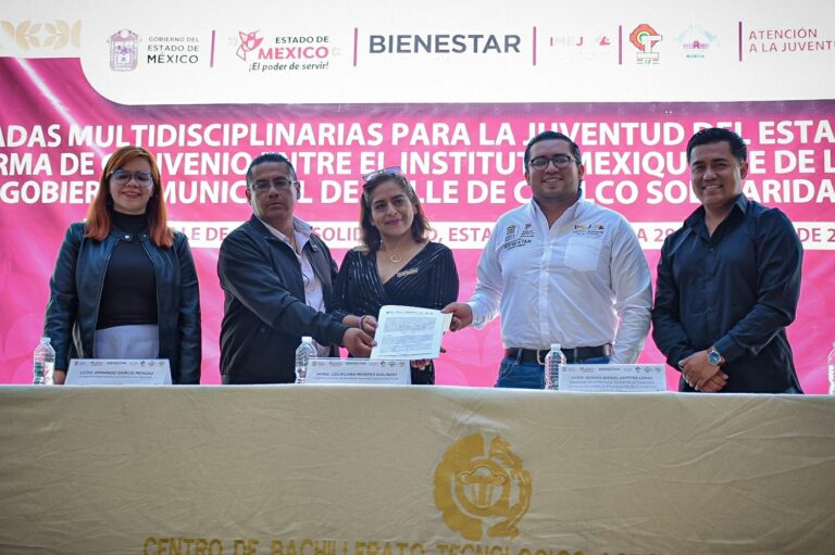 Fortalecen oportunidades para jóvenes en el EdoMéx con nuevos convenios de colaboración