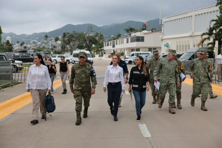 Tal como lo anunció, Sheinbaum encabeza reunión de evaluación de daños en Acapulco