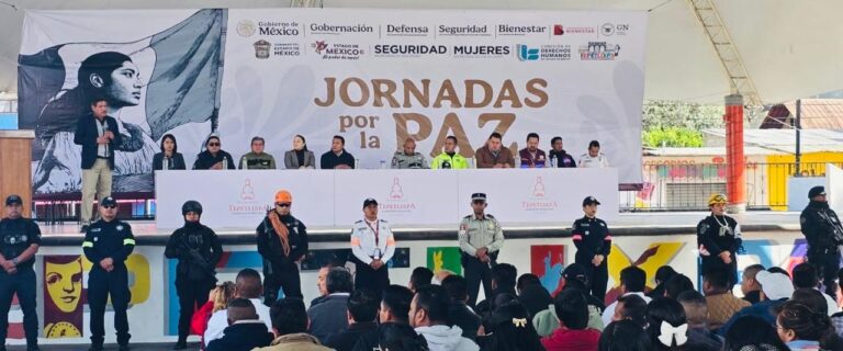 Escuelas, calles y hogares más seguros gracias a las Jornadas por la Paz en el Edoméx