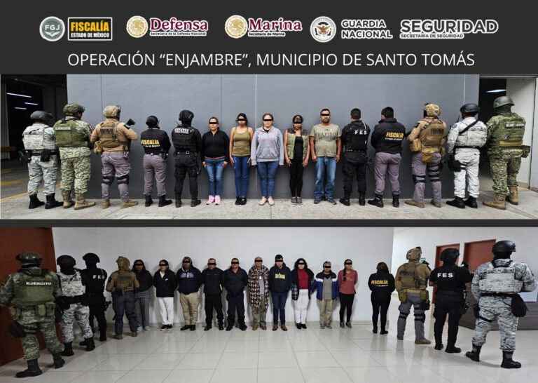 “Operación Enjambre” 15 detenidos en Santo Tómas integrantes del entramado criminal