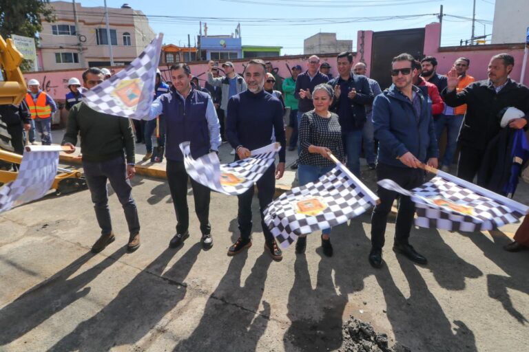 Inicia Fernando Flores construcción de Colector Pluvial en Metepec