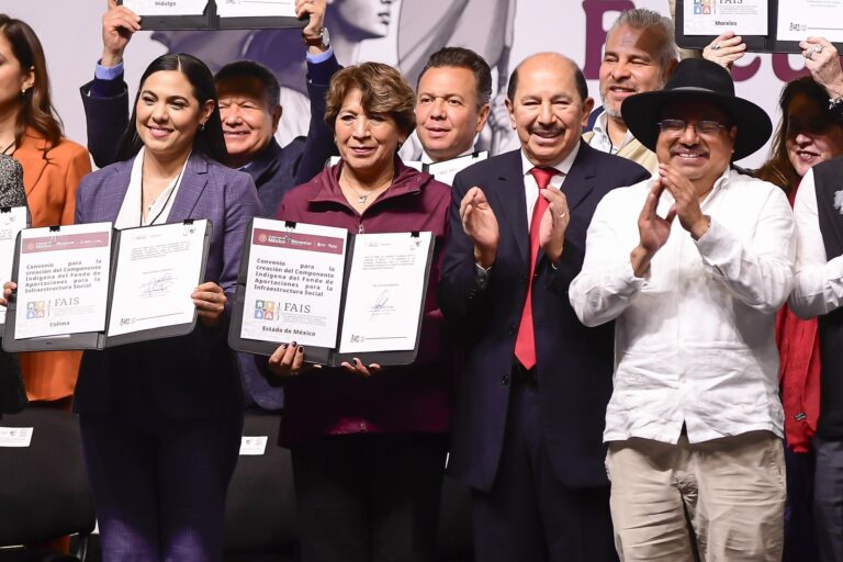 Gobernadora Delfina Gómez refuerza la coordinación en el Encuentro Nacional Municipal