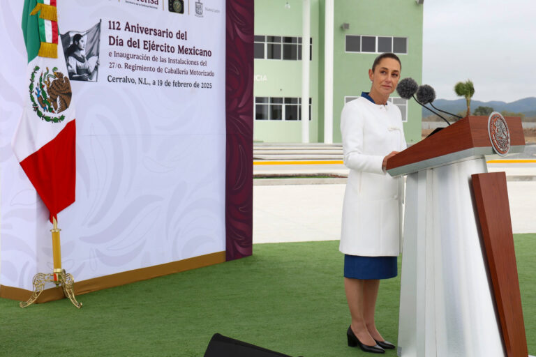 Presidenta destaca la labor del Ejército mexicano como “esencia de la soberanía” 