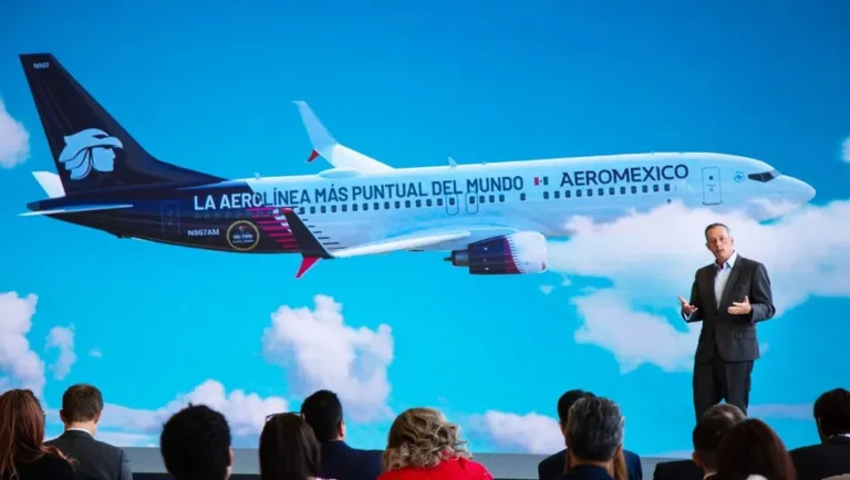 Reconocen a Aeroméxico como la aerolínea más puntual del mundo