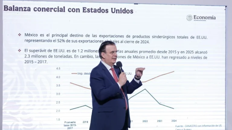 Reitera Marcelo Ebrard «aranceles al acero y aluminio» son injustificables