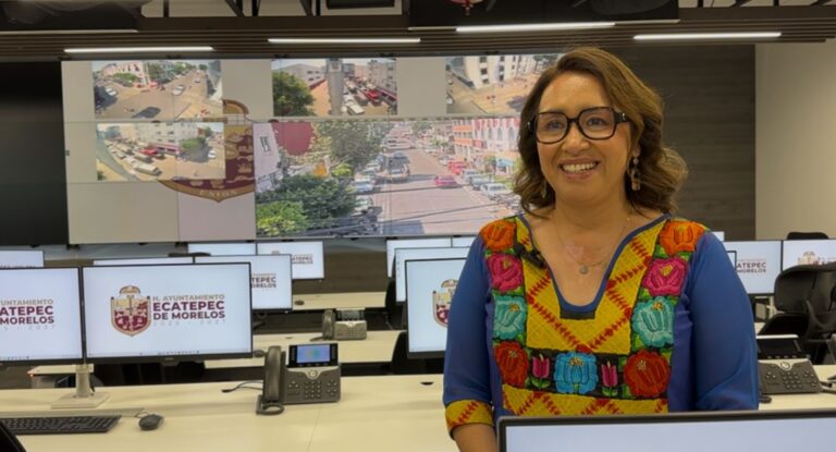 Ecatepec inaugura centro de videovigilancia con IA y tecnología del Pentágono