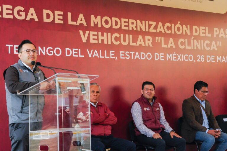 Entrega del nuevo puente ‘La Clínica’ en Tenango del Valle