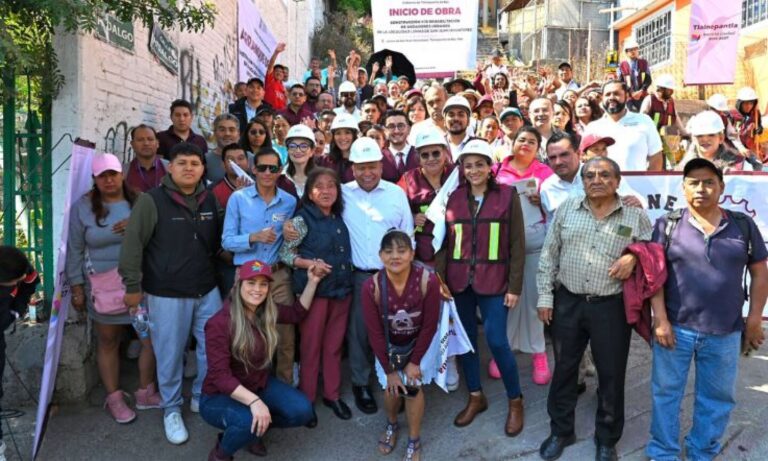 Inicia la construcción de andadores urbanos en San Juan Ixhuatepec, Tlalnepantla