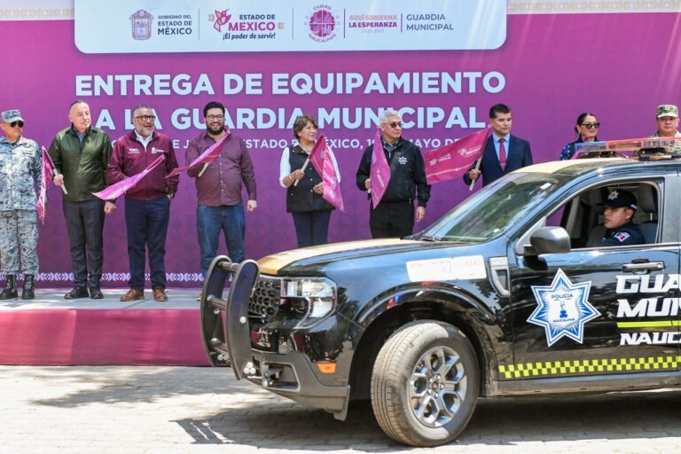 Fortalece Naucalpan su seguridad con 200 patrullas, motopatrullas y drones