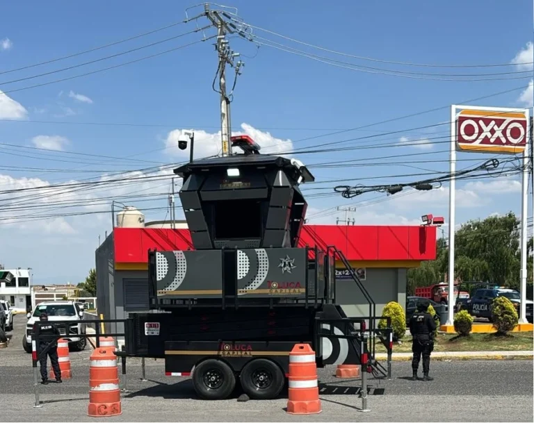 Toluca refuerza seguridad con torres móviles de alta tecnología