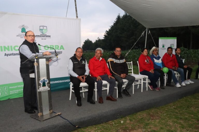 Zinacantepec arranca obras clave de electrificación y pavimentación urbana